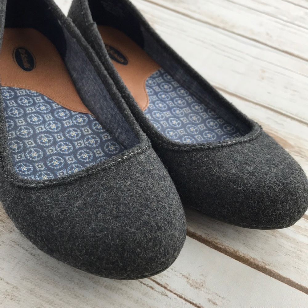 Dr. Scholl’s Charcoal Gray Casual Ballet Flats